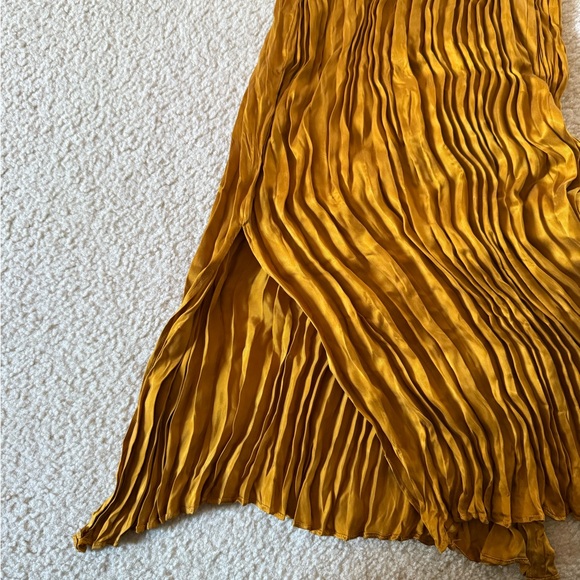 Eileen Fisher cupro scoop neck crinkle dress Size XXS - Picture 2 of 5